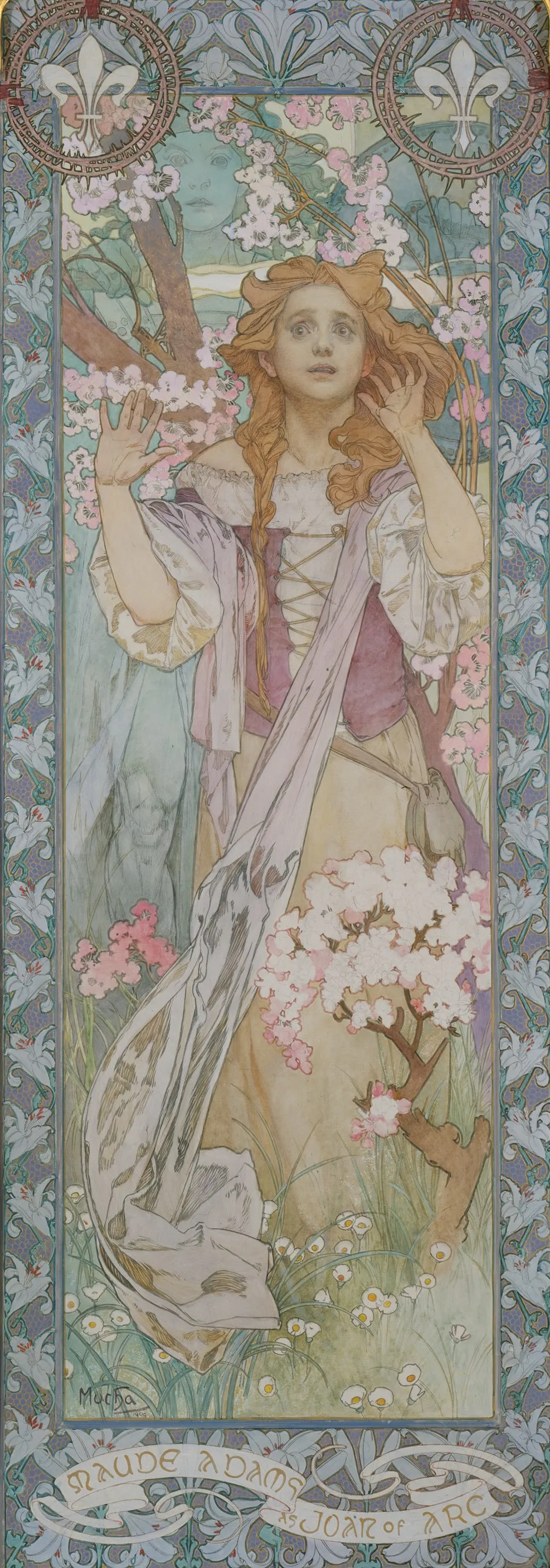 Maude Adams (1872–1953) as Joan of Arc by Alphonse Mucha